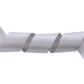 ITIsparkle 11/2" Inch Double Faced Satin Ribbon 25 Yards-Roll Set for Gift Wrapping Party Favor Hair Braids Hair Bow Baby Shower Decoration Floral Arrangement Craft Supplies, Silver Ribbon