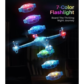 SYMA Mini Drone for Kids 8-12, RC Helicopter with Detachable Arms Altitude Hold and Headless Mode, Quadcopter with 7-Color Light, 2 Batteries and Remote Control, Easy to fly Gifts Toys for Boys Girls