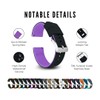 BARTON WATCH BANDS 20mm Black/Purple - Elite Silicone Watch Bands