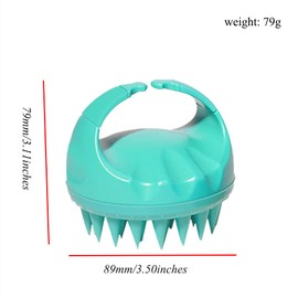 Shampoo-Bürste, Kopfhaut-Massage-Bürste, weiches Silikon, Shampoo-Bürste für nasses und trockenes Haar, fördert das Haarwachstum, Kopfhautpflege, Kamm für Damen und Herren, Haustier-Violett