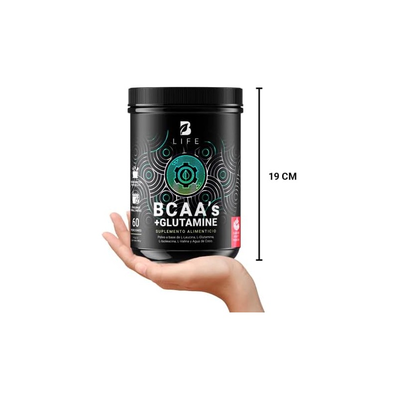 B Life BCAAs con Glutamina en Polvo 60 Porciones Sabor
