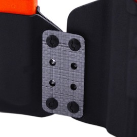 Tegris Accessory Adapter for Holsters - (Silver) - (12 Layers) - (w/Mounting Hardware) - (Pre-Drilled) - USA Made, Secure Holster Attachment for Magazines, Multi-Tools, Flashlights & More