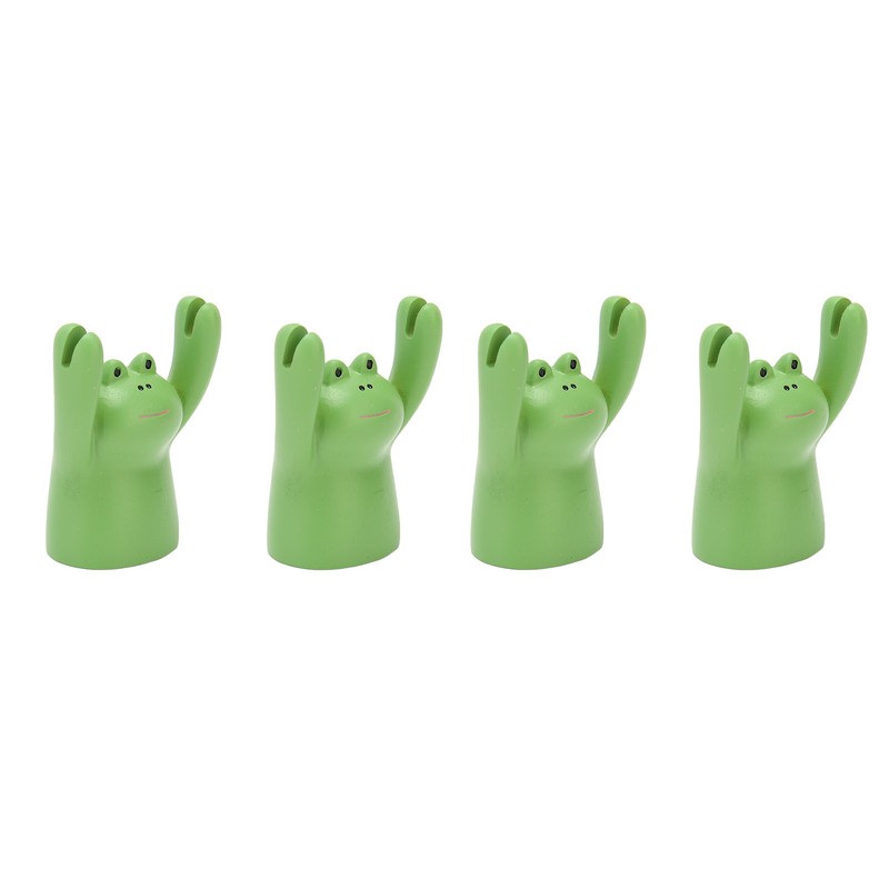 4Pcs Desktop Card Holder Resin Cartoon Animal Shape Cute Message