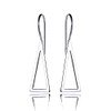 Sterling Silver Triangular Drop Earrings