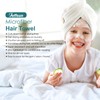 Toalla de microfibra para el cabello para mujer, paquete de