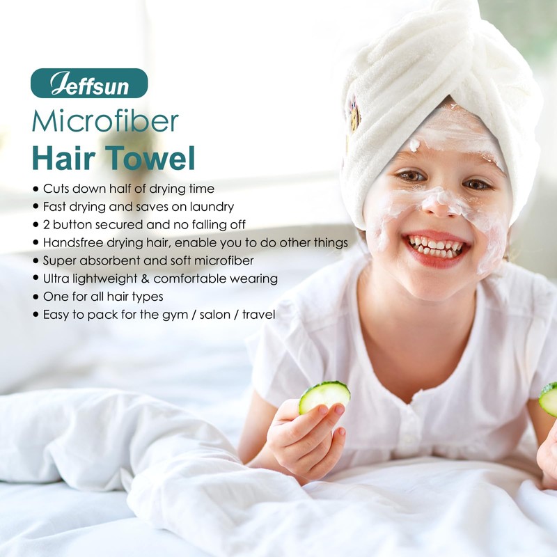 Toalla de microfibra para el cabello para mujer, paquete de