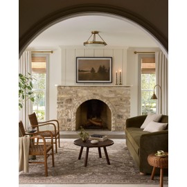 Loloi Magnolia Home by Joanna Gaines Pace Collection PAC-03 Taupe/Wheat 5'-3" x 7'-6" Area Rug