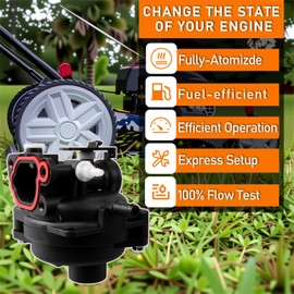 799583 Carburetor Fit for Briggs and Stratton Lawnmower engine 300E 450E 500E 550EX 500 125cc 140cc 08P502 8P502 09P602 9P602, for 593261 595656 591979 591160