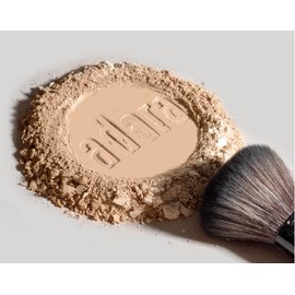 Polvo Traslucido Adara Paris Polvos Minerales Sueltos Fijadores, Tono Light Beige, con Borla Aplicadora
