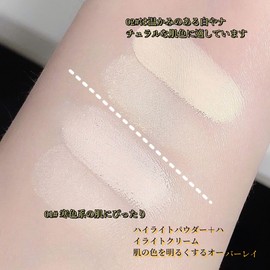 UNYOKE Highlight Palette, Matte Highlight Cream, Contour Concealer Cream, Face Brightening, Natural Double Highlight Palette-01#
