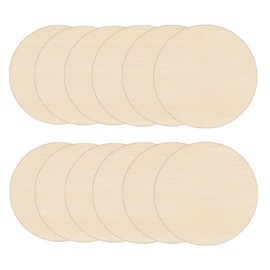 HILELIFE Wood Rounds for Crafts 6 Inch - 12 Pack Wood Round, Unfinished Wood Circles for Crafts, Round Wooden Discs, Circle Wood Sign Blank