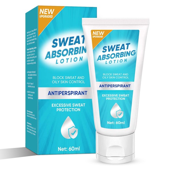 Face Antiperspirant, Face No Sweat Lotion, Face Sweat Blocker, Oily Skin Control, Anti Sweat for Men & Women, 60ml