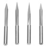4Pcs VShaped Carving Cutter 2Edged Engraving Bit 4x0.4x15°/4x0.4x20°/4x0.4x25°/4x0.4x30°