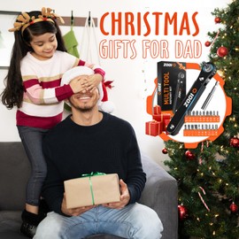 Stocking Stuffers Gifts for Men, Right Angle Screwdriver Mens Gifts for Christmas, Dad Gifts for Him Ratcheting Screwdriver, Gifts for Dad Husband Grandpa, Pocket Screwdriver Tools Gadgets for Men