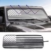 SQQP Windshield Sunshade,US Flag Front Window Sun Shade Fit for