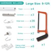 ChadMade Aluminum Ceiling Curtain Track Set with Hooks, 9ft -
