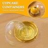 50 Vasos Con Domo Estándar Cupcake Caja Individual