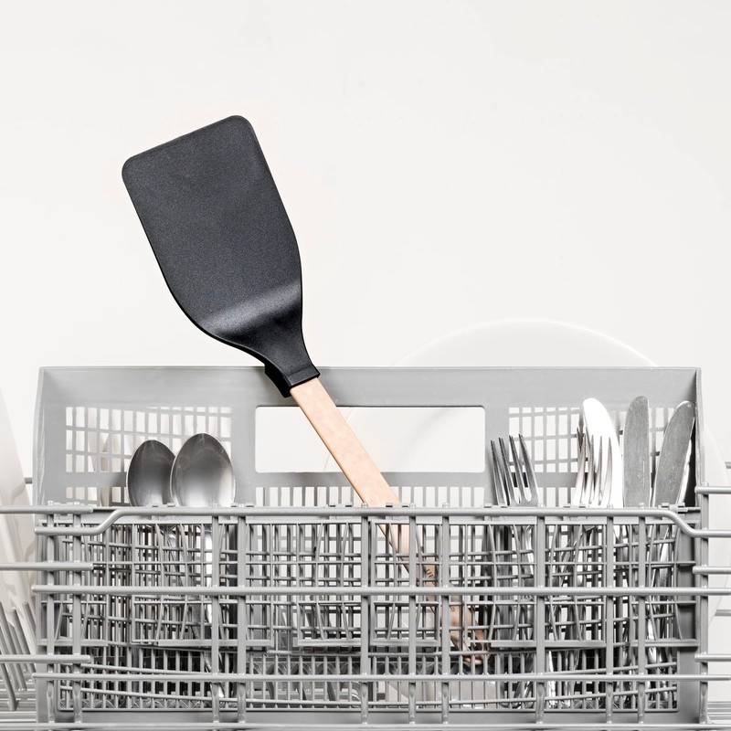 Epicurean Cutting Surfaces Gourmet Series Kitchen Utensil, Large Turner, Natural+Black