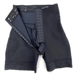 Panty Short Calzon Faja Mujer Colombiana Postparto Moldeador Color Negro Talla G