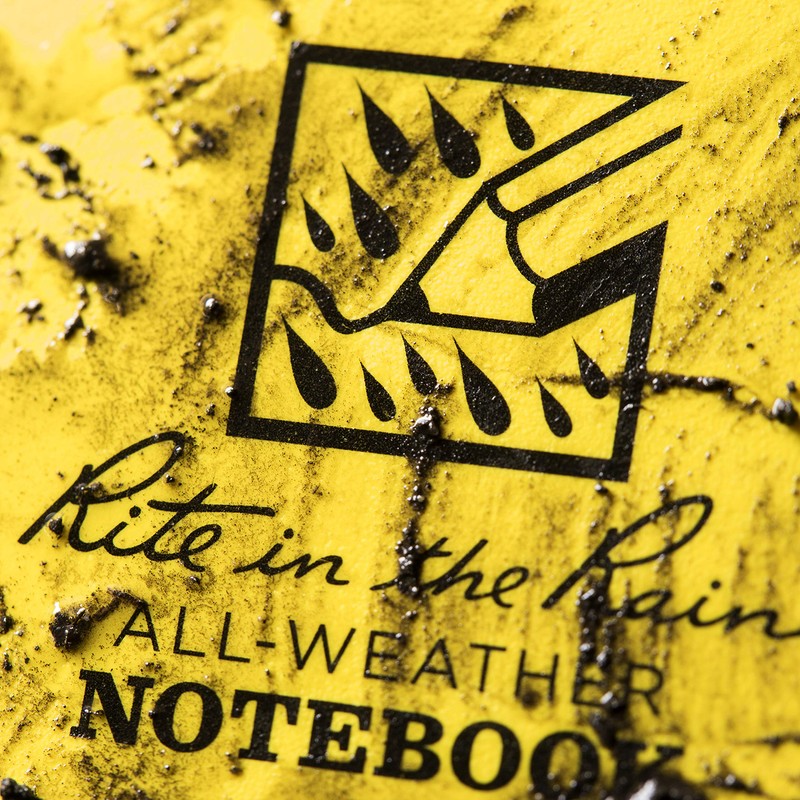 All Weather Side Spiral Notebook, 4 5/8" x 7", Yellow