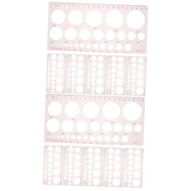 COHEALI 2sets Painting Templates Circle Drawing Tool Geometric Drawing Stencils for School DIY Projects 6pcs*2