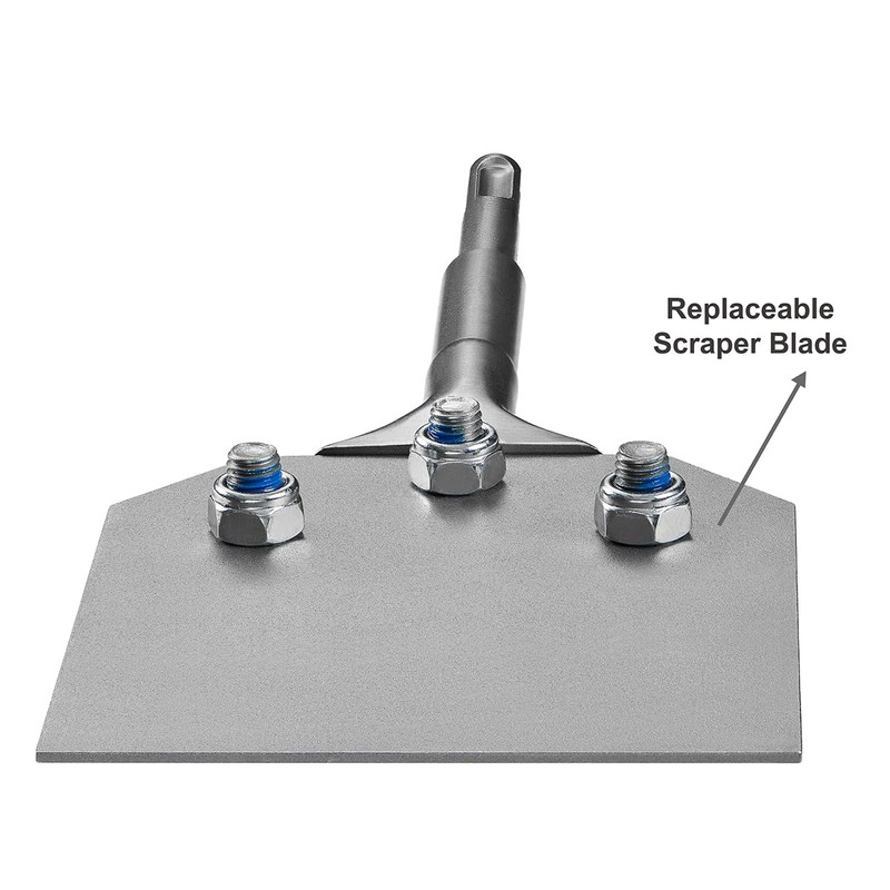 SPKLINE 5 Inch Wide SDS-Plus Floor Scraper Tile Thinset Scaling