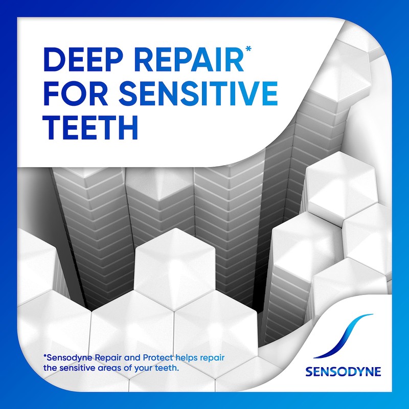 Sensodyne Repair and Protect Mint Toothpaste, Toothpaste for Sensitive Teeth