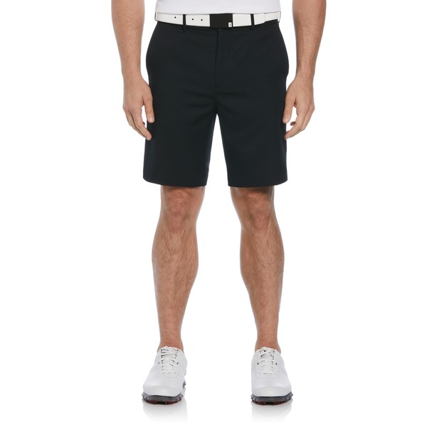 PGA TOUR Men's Expandable Flat Front Golf Short, Caviar, 38