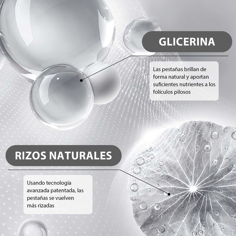 2pc Suero para el crecimiento de cejas y pestañas, cepillo