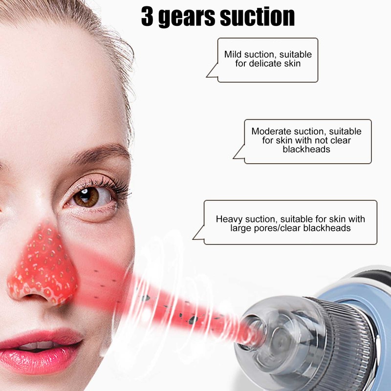 Small Bubble Pore Cleaner 3 Gears Electric Remove Blackhead Face