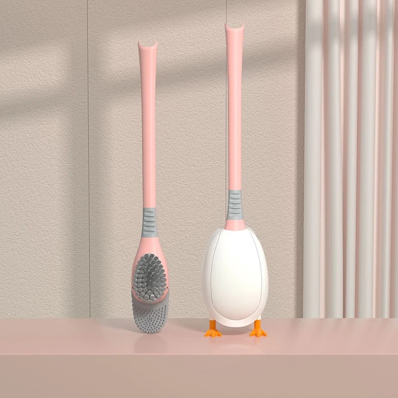 Silicone Toilet Brush for Deep Cleaning – Flexible Corner-Cleaning Brush