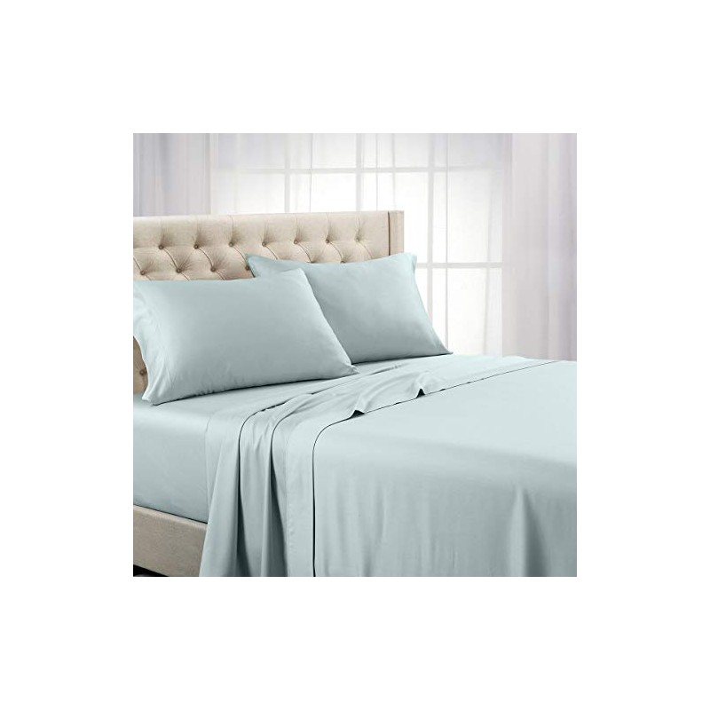 Royal Tradition Solid 600-Thread-Count, 100-Percent Cotton, Split-Top-California King 4PC Sheets