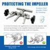 Double Jaw Stainless Impeller Puller Tool Fit for 2-1/4" to