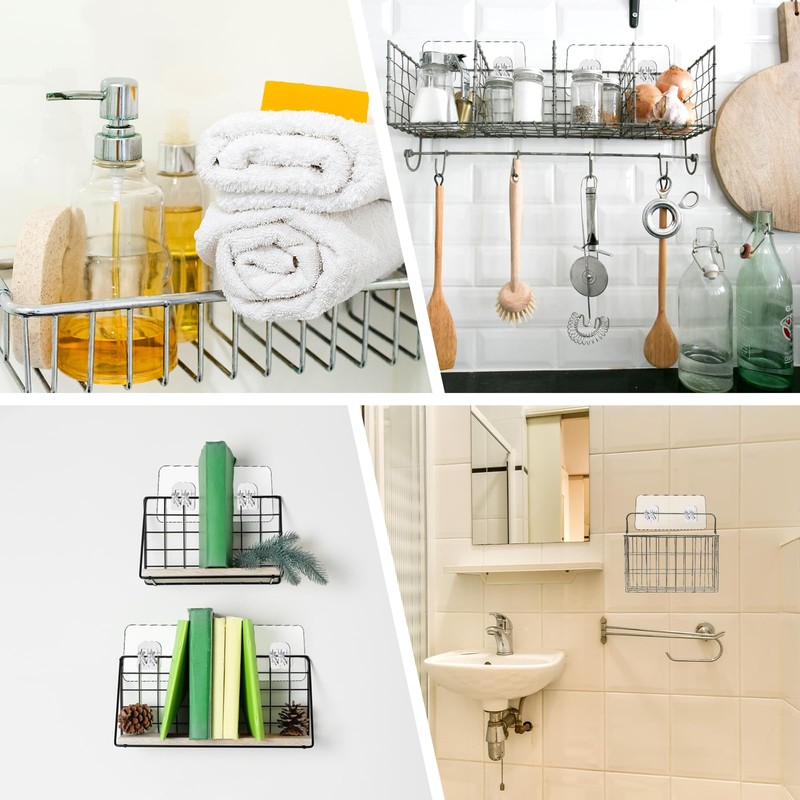 Cobee 8 Pcs Adhesive Replacement Hooks for Shower Caddy -