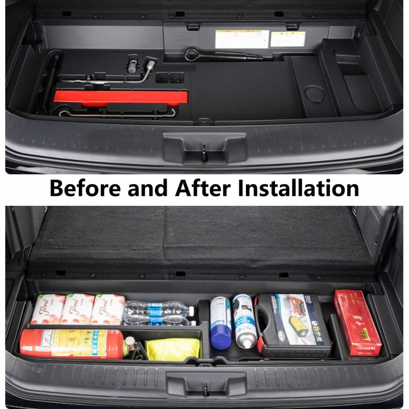 AutoQi For 2020-2025 Toyota Highlander Trunk Hidden Storage Box, SUV