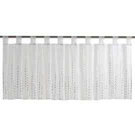 Elbersdrucke Helio 07 Bistro Curtain Polyester 48 x 140 cm White/Grey