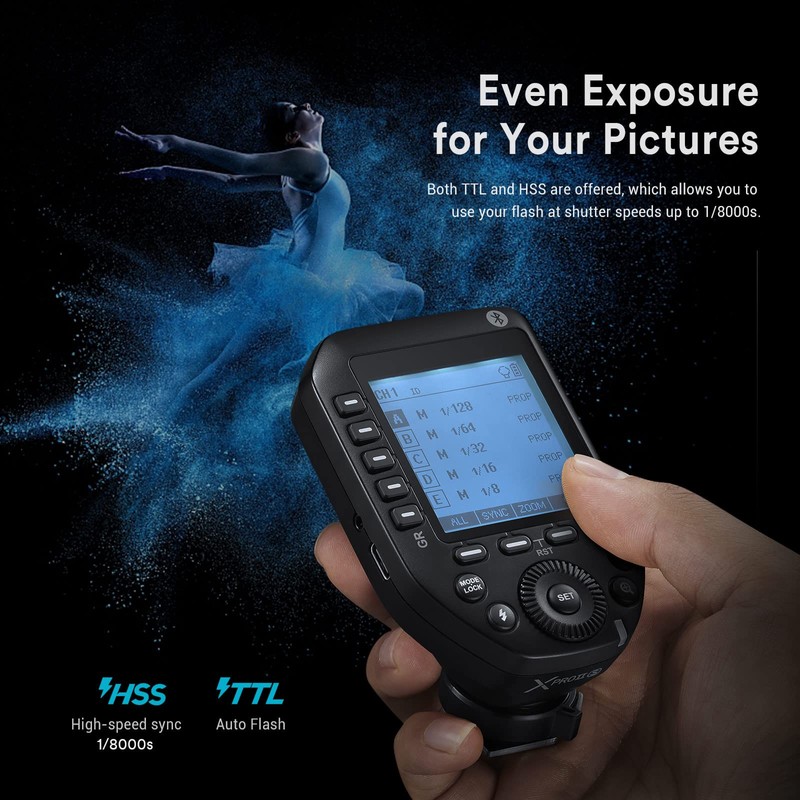 Godox XProII-S XProIIS TTL Wireless Flash Trigger 2.4G Wireless HSS