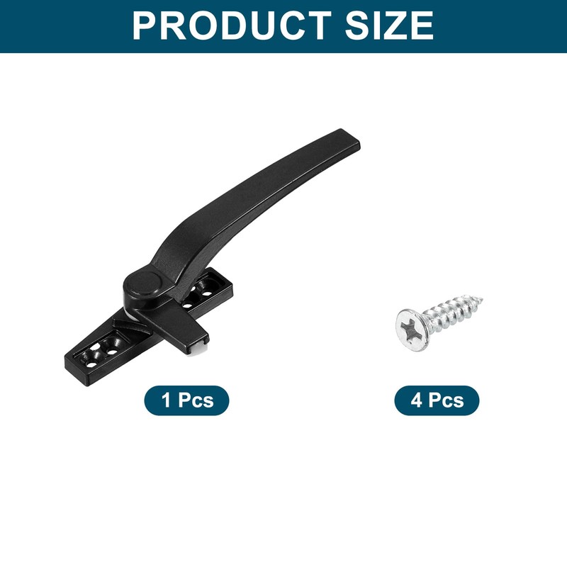 sourcing map 1Pcs Casement Window Locking Handle, Zinc Alloy Locking