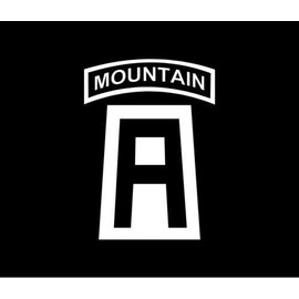 86th IBCT / 3-172 INF MTN Mountain Infantry Patch Decal Bumper Sticker Big A, 5 INCH Dye Cut Decal Sticker for Bumpers Windows Cars Laptops ETC