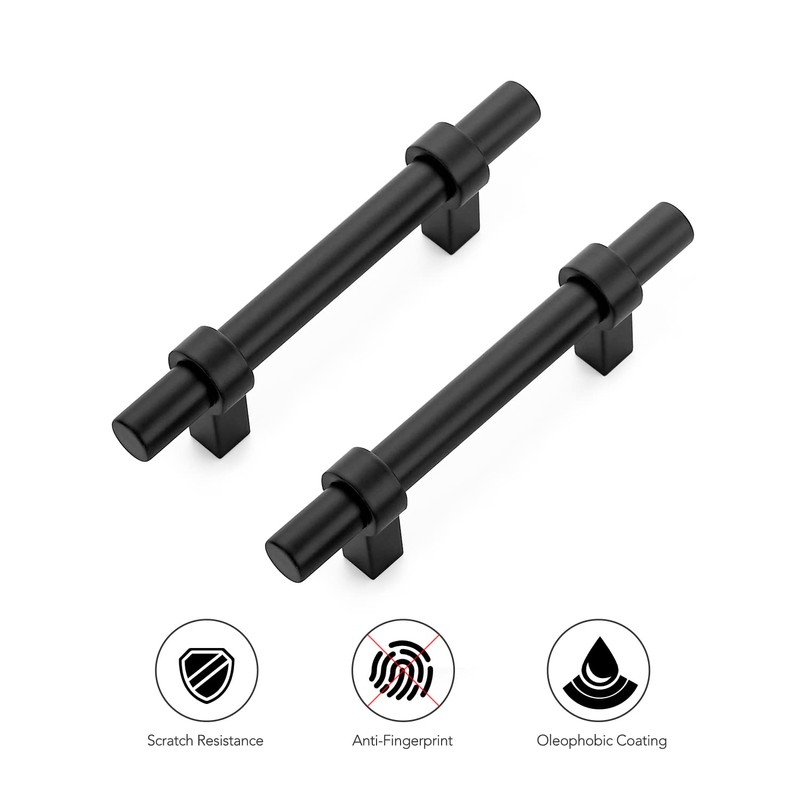 Ravinte 30 Pack 5 Inch Cabinet Pulls Matte Black Kitchen
