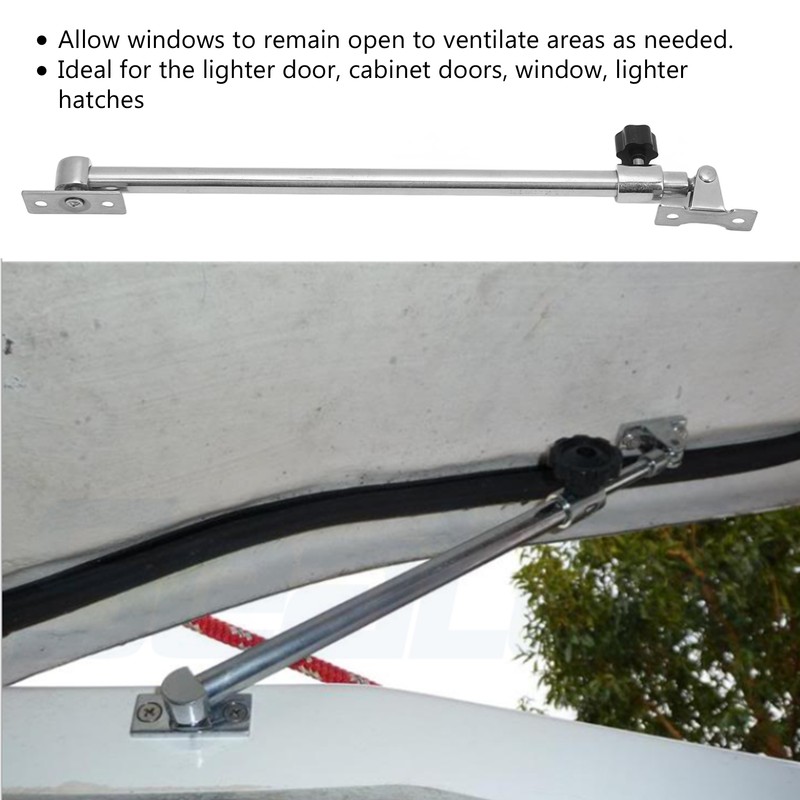 299‑534mm Telescoping Hatch Support Adjuster Marine Grade Stainless Steel for