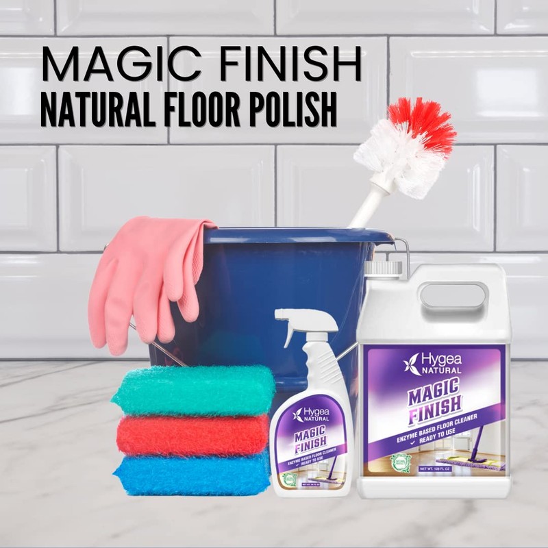 Hygea Natural Magic Finish Enzyme-Based no rinse Industrial Floor Cleaner