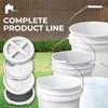5-Gallon Black Bucket Pail with Gamma Seal Screw on Airtight
