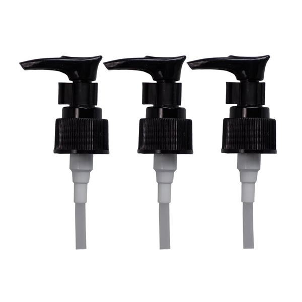 Black Soap and Lotion Dispenser Pump 24/410, 1CC (Pack of 3)