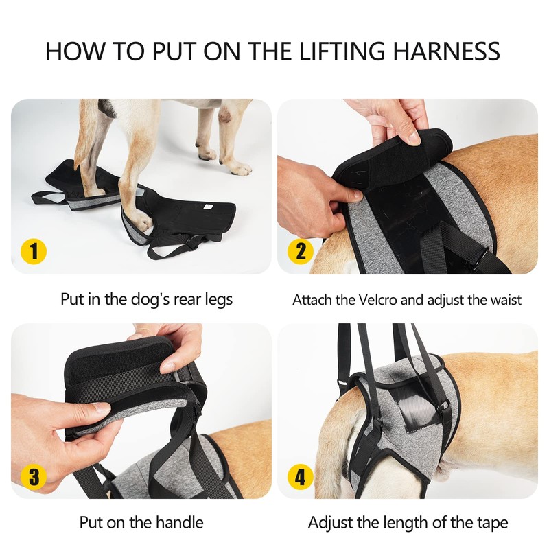 Dotoner Dog Lifting Harness, Dog Support Harness for Rear Legs,