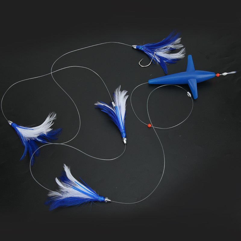 Schwertfisch Feather Tuna Artificial Fishing Lure Tease Accessories for Large