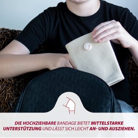 KARM Children's Knee Support - for Girls and Boys | Children's Knee Compression Bandage for Sports & Football & Gymnastics & Knee Problems | Kids Compression Knee Sleeve (1 Piece, Beige)