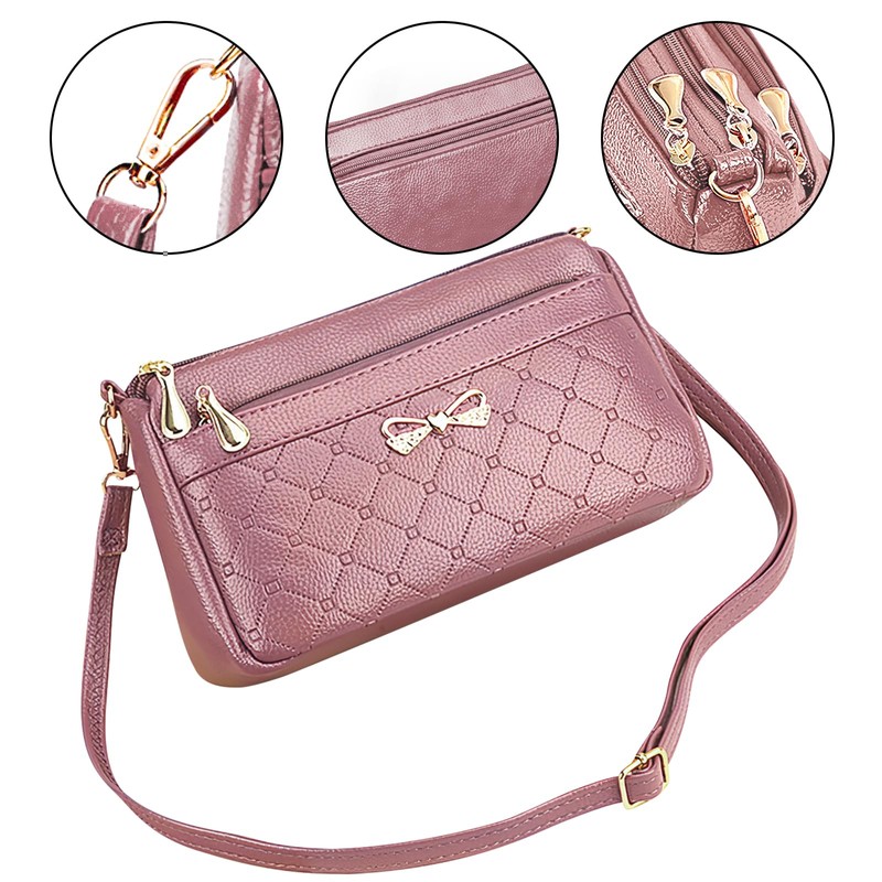 LassZone Small Crossbody Handbags for Women Soft Leather Crossbody Purse