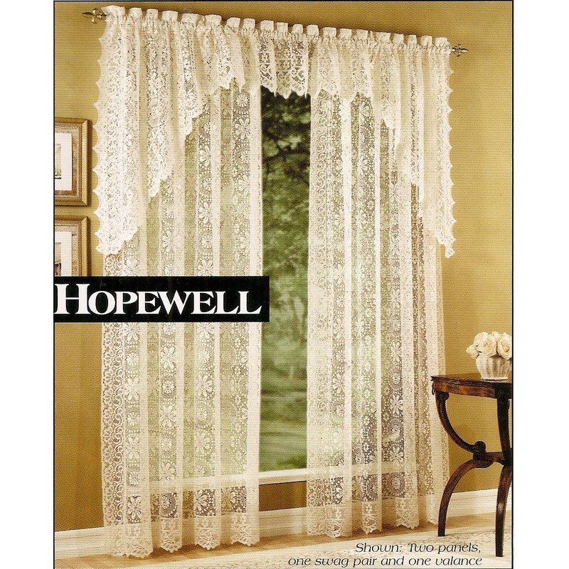Lorraine Home Fashions Hopewell - Panel de Cortina de Encaje