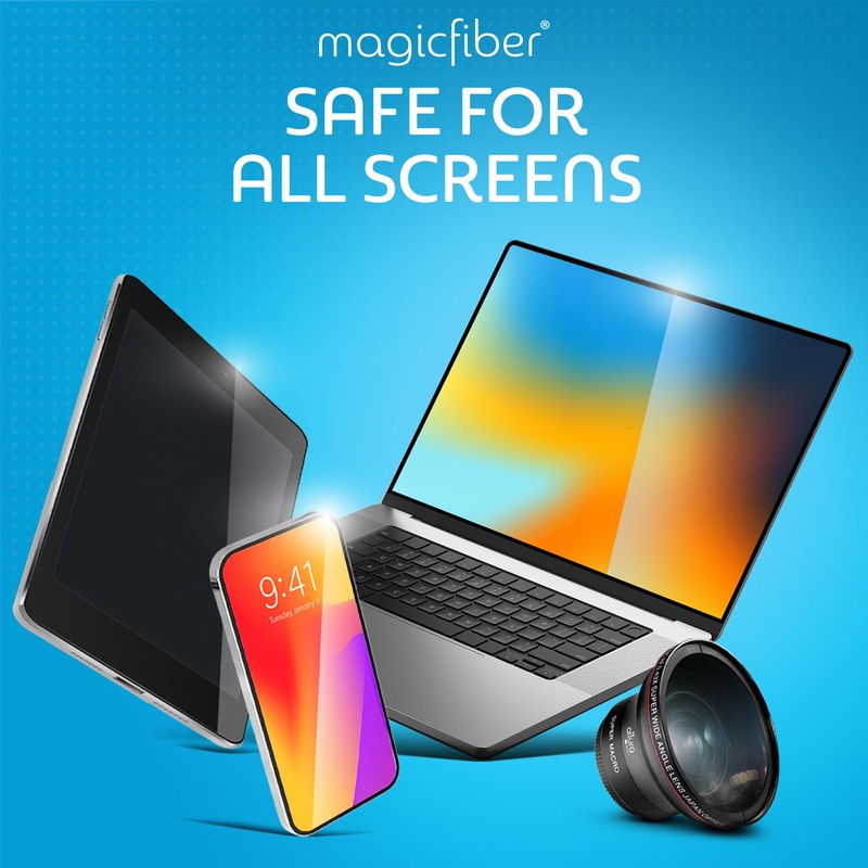 MagicFiber Microfiber Cleaning Cloths, 2 Pack - Premium Cloth for